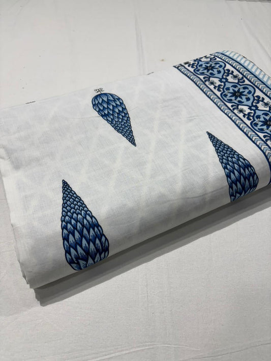 King Size Cotton Dohar 90×108 | 3 Layer Reversible Handblock Printed Double Bed Dohar | Pure Cotton Summer Quilt | Lightweight AC Dohar by The Handblock Jaipur