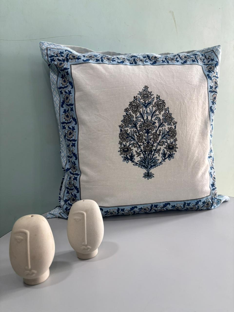 Premium South Cotton Cushion Covers Set – 16x16 Inches | Double-Sided Printed | Set of 5 Decorative Cushions