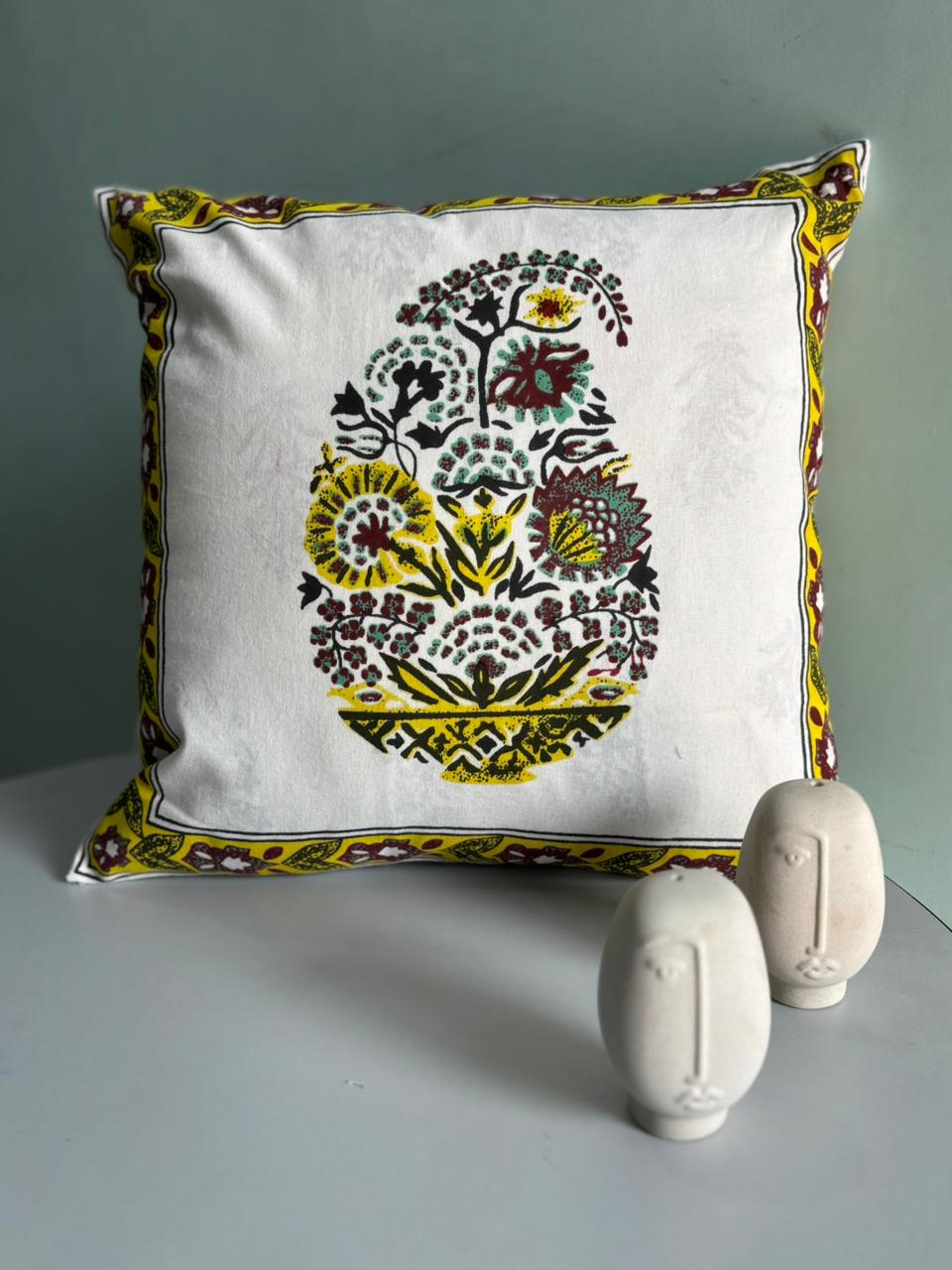 Premium South Cotton Cushion Covers Set – 16x16 Inches | Double-Sided Printed | Set of 5 Decorative Cushions