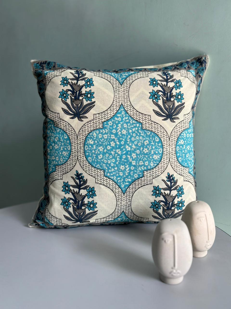 Premium South Cotton Cushion Covers Set – 16x16 Inches | Double-Sided Printed | Set of 5 Decorative Cushions