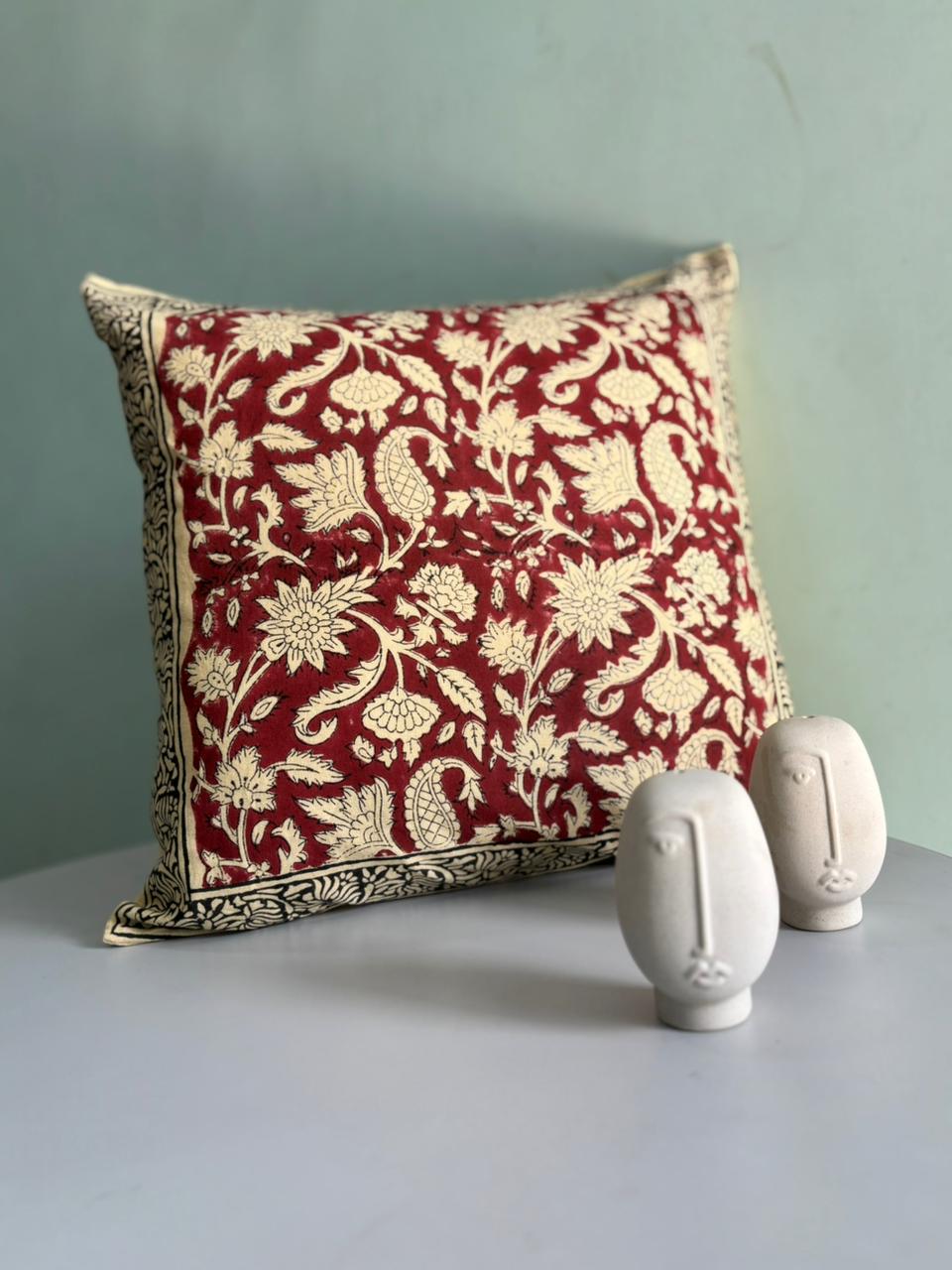 Premium South Cotton Cushion Covers Set – 16x16 Inches | Double-Sided Printed | Set of 5 Decorative Cushions