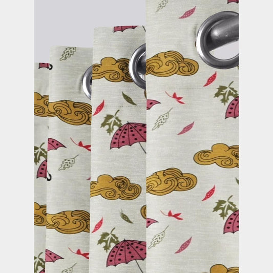 Pure Cotton Hand Block Print Curtains | South Murgan Fabric Curtains | 4'x5', 4'x7', 4'x9' Sizes (2 pcs) | Custom Curtains | The Handblock Jaipur
