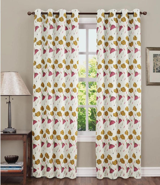 Pure Cotton Hand Block Print Curtains | South Murgan Fabric Curtains | 4'x5', 4'x7', 4'x9' Sizes (2 pcs) | Custom Curtains | The Handblock Jaipur