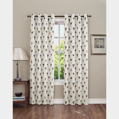 Pure Cotton Hand Block Print Curtains | South Murgan Fabric Curtains | 4'x5', 4'x7', 4'x9' Sizes (2 pcs) | Custom Curtains | The Handblock Jaipur