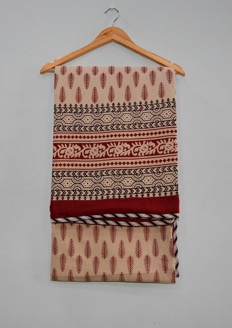 Handblock Cotton Dohar Single Bed 60x90 | 3 Layer Pure Cotton Falaline Lightweight Summer Blanket | Handmade by The Handblock Jaipur