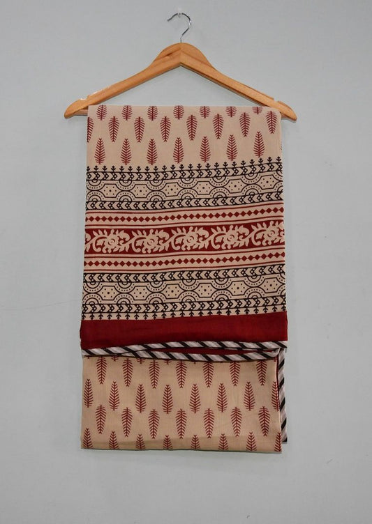 Handblock Cotton Dohar Single Bed 60x90 | 3 Layer Pure Cotton Falaline Lightweight Summer Blanket | Handmade by The Handblock Jaipur