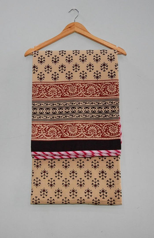 Handblock Cotton Dohar Single Bed 60x90 | 3 Layer Pure Cotton Falaline Lightweight Summer Blanket | Handmade by The Handblock Jaipur