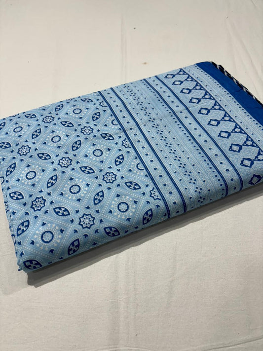 King Size Cotton Dohar 90×108 | 3 Layer Reversible Handblock Printed Double Bed Dohar | Pure Cotton Summer Quilt | Lightweight AC Dohar by The Handblock Jaipur