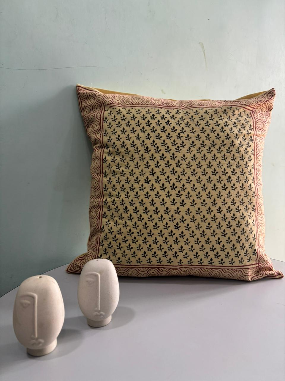 Premium South Cotton Cushion Covers Set – 16x16 Inches | Double-Sided Printed | Set of 5 Decorative Cushions