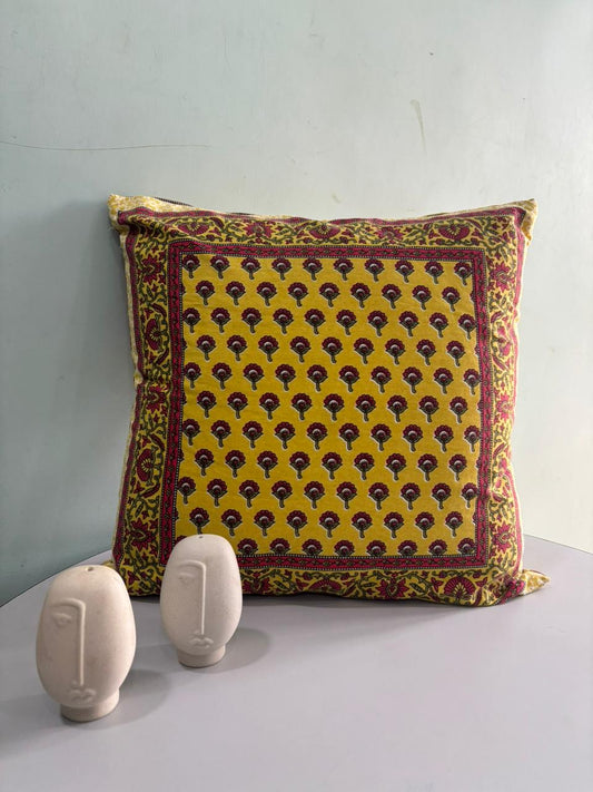Premium South Cotton Cushion Covers Set – 16x16 Inches | Double-Sided Printed | Set of 5 Decorative Cushions