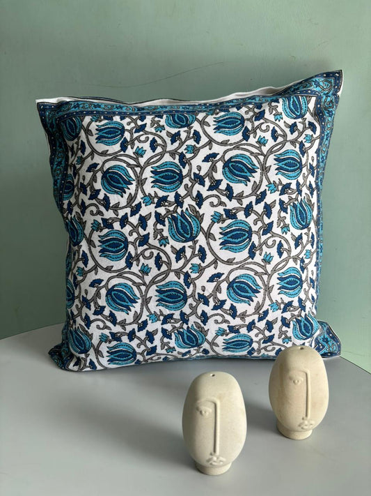 Premium South Cotton Cushion Covers Set – 16x16 Inches | Double-Sided Printed | Set of 5 Decorative Cushions