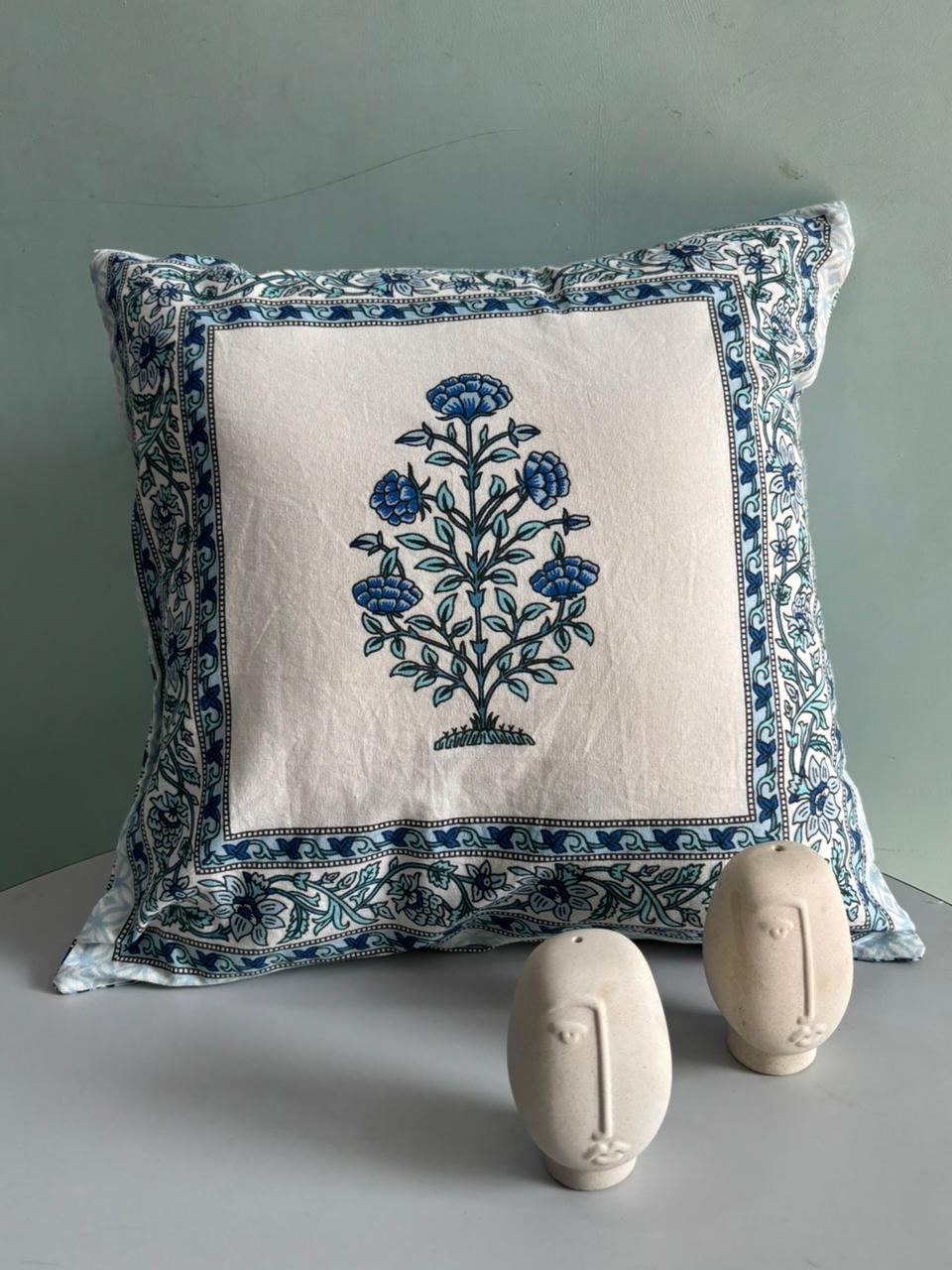 Premium South Cotton Cushion Covers Set – 16x16 Inches | Double-Sided Printed | Set of 5 Decorative Cushions