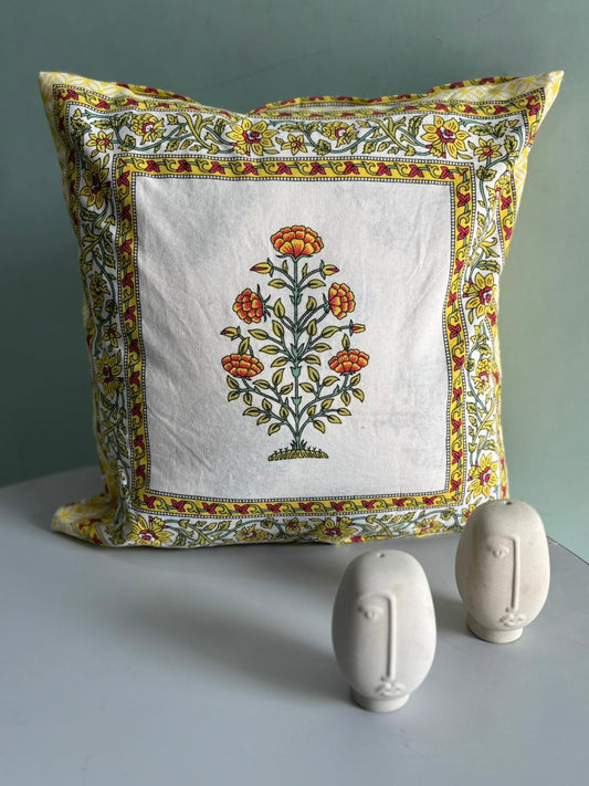 Premium South Cotton Cushion Covers Set – 16x16 Inches | Double-Sided Printed | Set of 5 Decorative Cushions