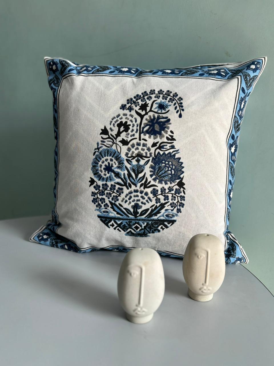 Premium South Cotton Cushion Covers Set – 16x16 Inches | Double-Sided Printed | Set of 5 Decorative Cushions