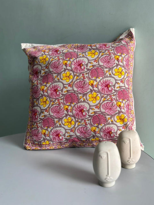 Premium South Cotton Cushion Covers Set – 16x16 Inches | Double-Sided Printed | Set of 5 Decorative Cushions