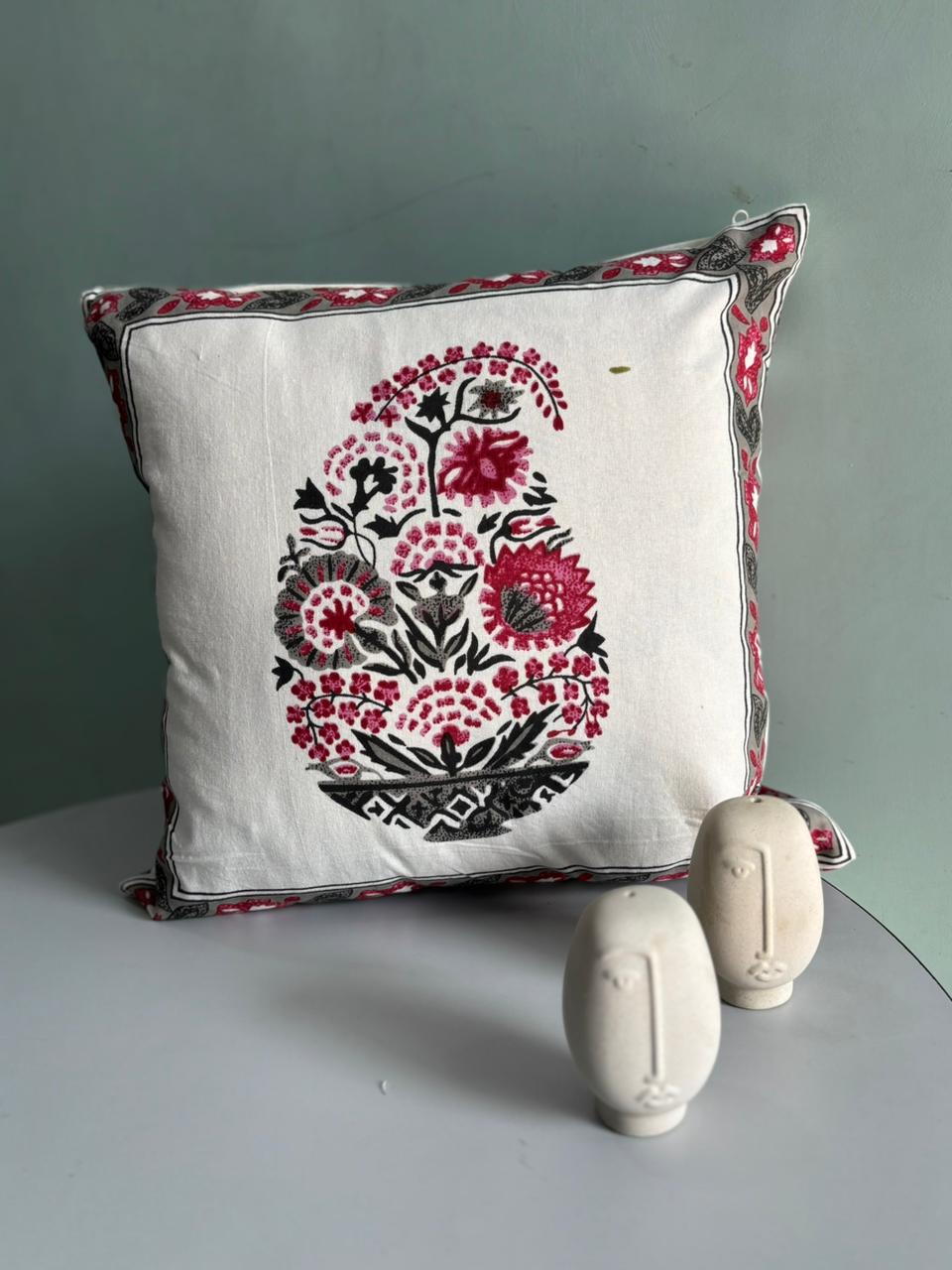 Premium South Cotton Cushion Covers Set – 16x16 Inches | Double-Sided Printed | Set of 5 Decorative Cushions