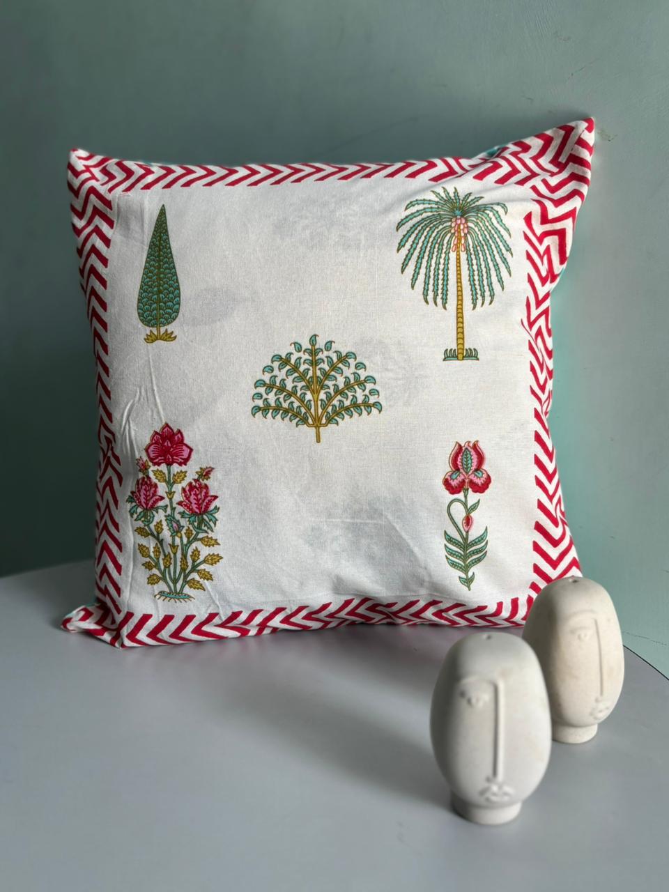 Premium South Cotton Cushion Covers Set – 16x16 Inches | Double-Sided Printed | Set of 5 Decorative Cushions