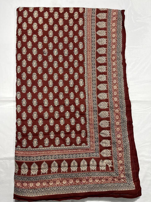 Jaipuri Cotton Quilt Single Bed (60x90 Inches) – Reversible Rajai with Pure Cotton Filling