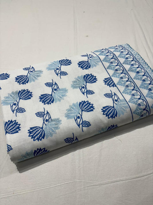 King Size Cotton Dohar 90×108 | 3 Layer Reversible Handblock Printed Double Bed Dohar | Pure Cotton Summer Quilt | Lightweight AC Dohar by The Handblock Jaipur