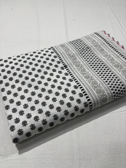 King Size Cotton Dohar 90×108 | 3 Layer Reversible Handblock Printed Double Bed Dohar | Pure Cotton Summer Quilt | Lightweight AC Dohar by The Handblock Jaipur